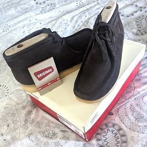Clarks Originals Men's Wallabees Boots Brown 10.5